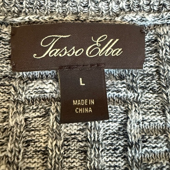 Tasso Elba Men’s Gray Textured Knit Crewneck Sweater Size L - Picture 2 of 11